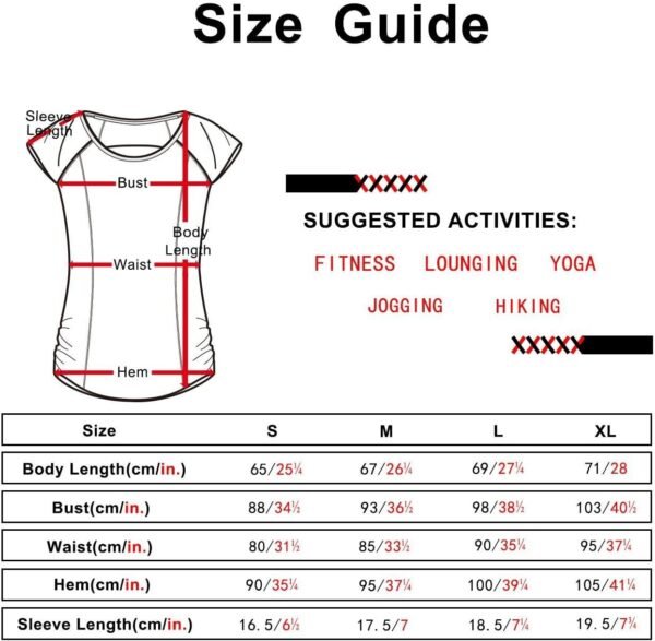 icyzone® Sport T-Shirt à Manches Courtes Femme Manches Courtes – Image 7