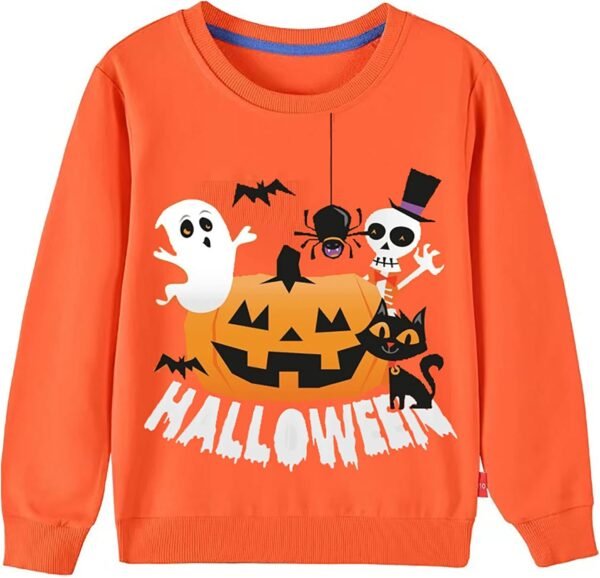 Kids Christmas Jumpers 1-7 Years Boys Girls Xmas Sweatshirts Jumper Toddler Santa Claus Reindeer Tops Present Baby T-Shirts Long Sleeve Cotton Outfits Gifts Tees Crew Neck Casual Winter Clothes