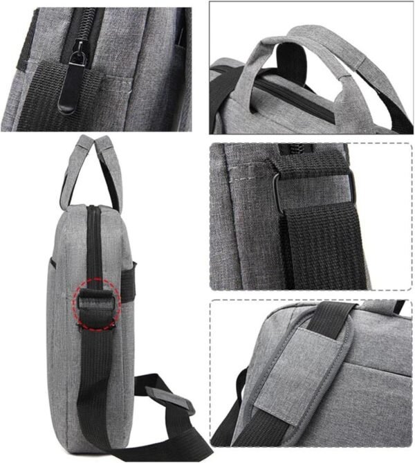 Sac À Bandoulière pour Ordinateur Portable avec Texte Logo Personnalisé, Étui De Protection pour Ordinateur De 15,6 Pouces, Hommes Femmes Sacs À Main Personnalisés Porte-documents Custom 1,39*6*29CM – Image 6