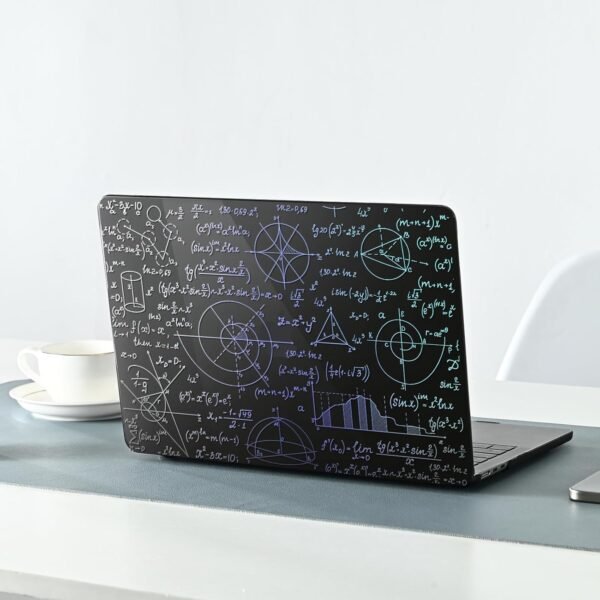 EooCoo Coque Compatible avec MacBook Air 13 Pouces M2 M3 M4 avec 13,6" Retina et Touch ID, 2022 2024 2025, A2681 A3113 A3240, Protection Étui Rigide en Plastique Cristal Noir - Mathématiques Avancées – Image 8
