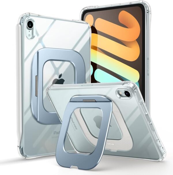 SUPCASE Coque pour iPad Mini 7 Puce A17 Pro (2024) avec Support Béquille (UB Prism) [Anti-Rayure] [Apple Pencil Recharge Compatible] Protection Fine pour iPad Mini 7e/6e Gén 8,3 Pouces (Bleu)