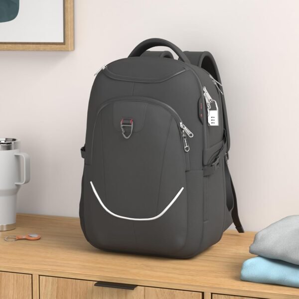Antivol Sac à dos Ordinateur portable Homme Grande Capacité Affaires Voyage Sac à dos Loisirs Affaires – Image 2