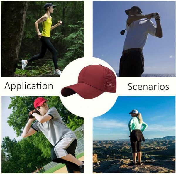 Casquette de Baseball Unisexe Réglable Chapeau Soleil Casquettes de Golf Sports Casual Coton Léger Chapeau Casquettes de Baseball pour Homme et Femme Casquette de Baseball – Image 2
