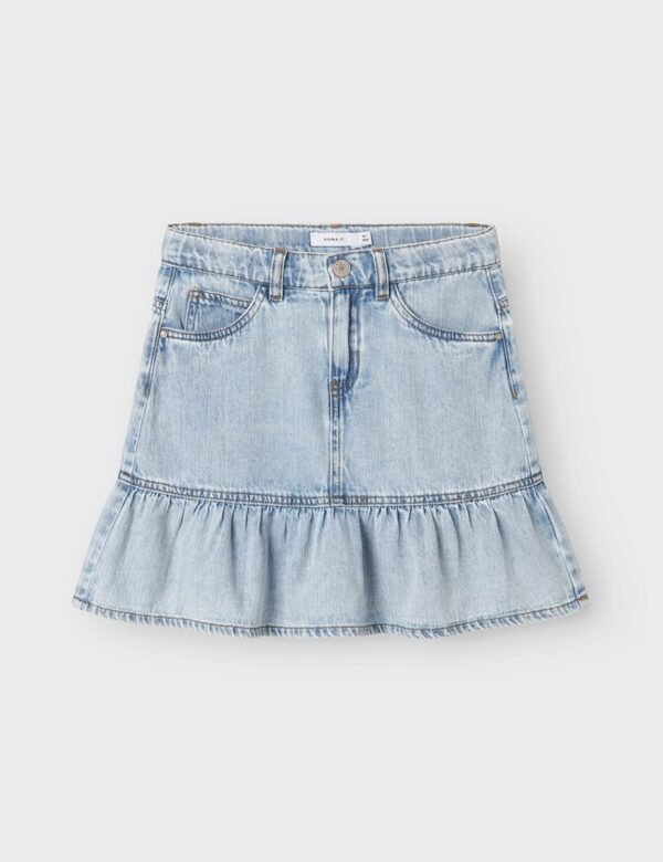 NAME IT Nkfnynne DNM 3266-Ov H Jupe Courte Fille – Image 3