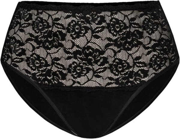 Teyli – Culotte Taille Haute en Coton avec Panneau en Dentelle à l’Avant, conçue pour Un Confort Optimal et Une Silhouette lissée. – Image 7