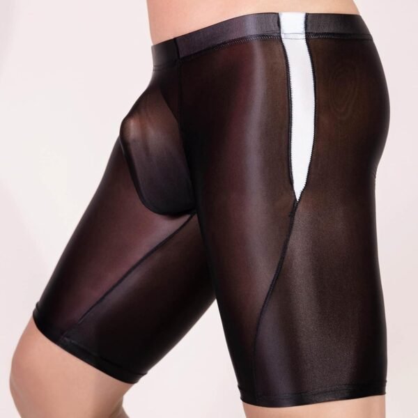 FEESHOW Hommes Shorts de Compression Shorts Transparents Moulants sous-vêtements Lingerie Sexy – Image 3