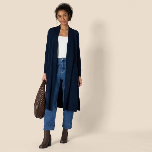 Amazon Essentials Gilet Long et Léger Coupe Classique Femme – Image 5