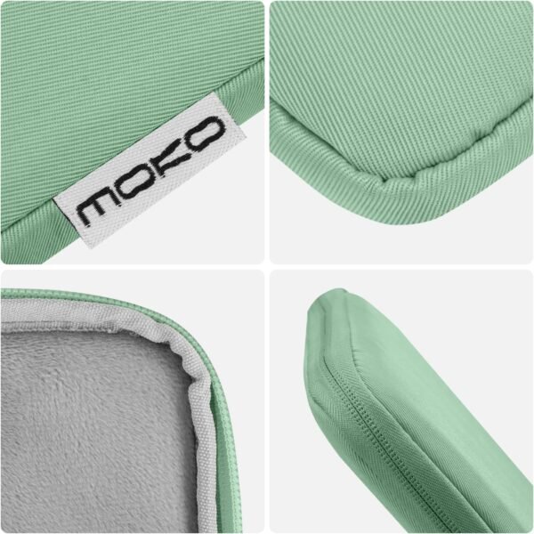 MoKo 9-11 Pouces Tablette Housse Sac de Transport pour New 11" iPad Air M3, iPad A16 2025, iPad Pro 11 M4, Air 5/4/3, iPad 10/9/8th Gen, Tab S8/S9 11", Bodhi Verte – Image 6