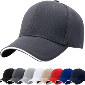 Baynetin Casquette de Baseball, Unisexe Réglable 6 Panel Chapeau Soleil, Casquettes de Golf Sports Casual Coton Léger Chapeau Motorcycle Trucker Cap