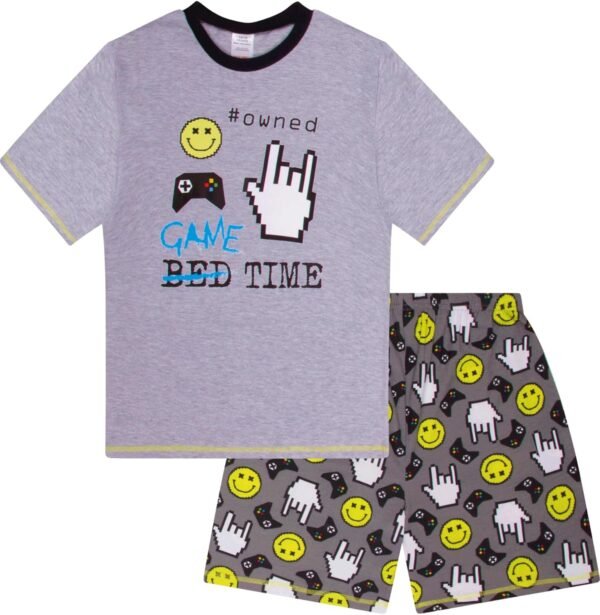 The Pyjama Factory Pyjama court Game Time pour garçon de 8 à 15 ans