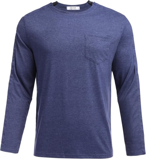 PINSPARK Sport T-Shirts T-Shirts entièrement détachables pour Hommes après Une Chirurgie de l'épaule avec Bouton-Pression pour dialyse et accès au Port de Chimio S-XXL – Image 5