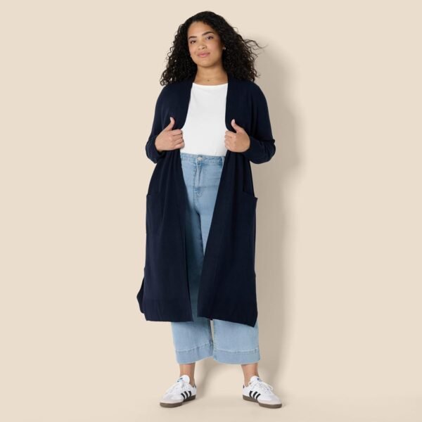 Amazon Essentials Gilet Long et Léger Coupe Classique Femme – Image 6