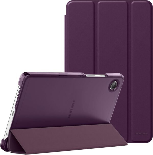 MoKo Coque Compatible avec Samsung Galaxy Tab A9 8,7" 2023 (SM-X110/SM-X115/SM-X117), Étui Rigide Léger avec Support pour All-New Galaxy Tab A9 8,7" 2023 Tablette, Deux Angles de Vue, Violet Foncé