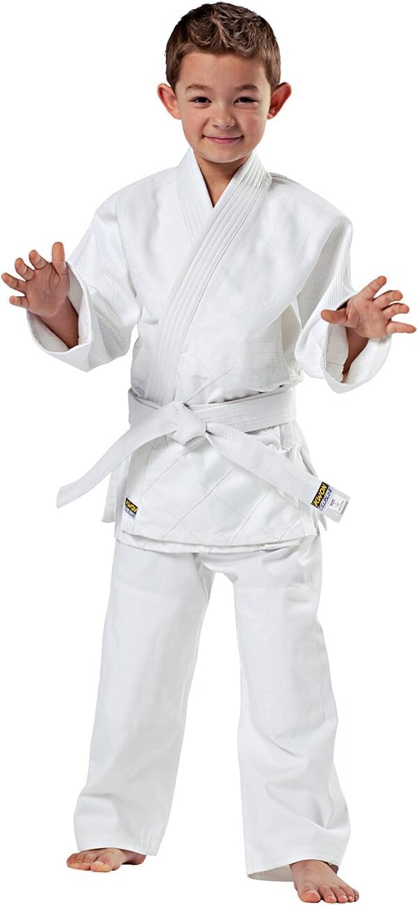 Kwon Tenue de Judo Randori Blanc Taille Mixte pour Adolescents et Adultes Débutants en Judo Kimono Gi Blanc