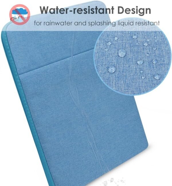 ProElife Housse pour ordinateur portable de 15" – Pour MacBook Air 15" 2024 et 2023 avec puce M3 M2 – Housse de transport résistante à l'eau – Pour MacBook Air 15" 2024 2023 M3 M2 (bleu clair) – Image 4