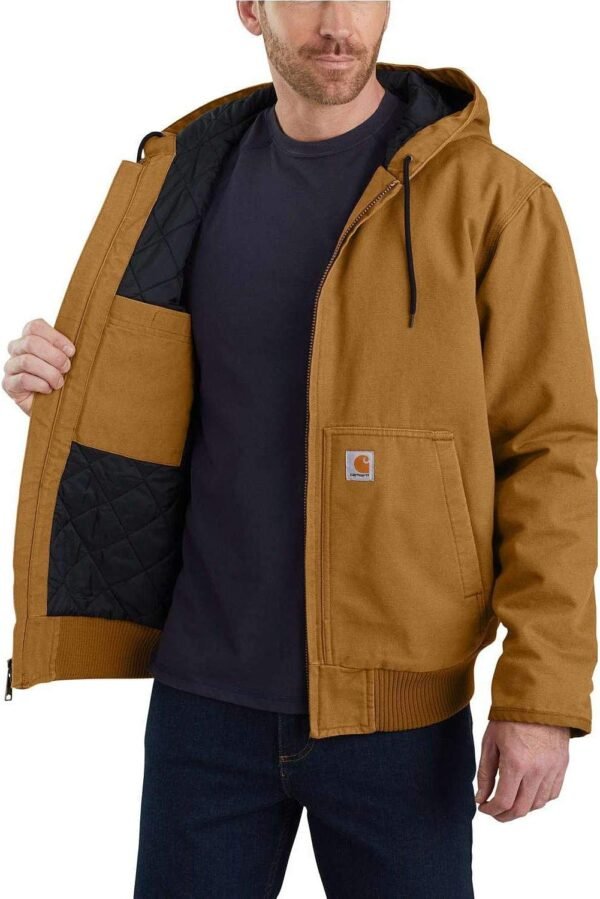 Carhartt Veste Active Isolante en Toile Lourde Délavée Loose Fit Veste Homme (lot de 1) – Image 5