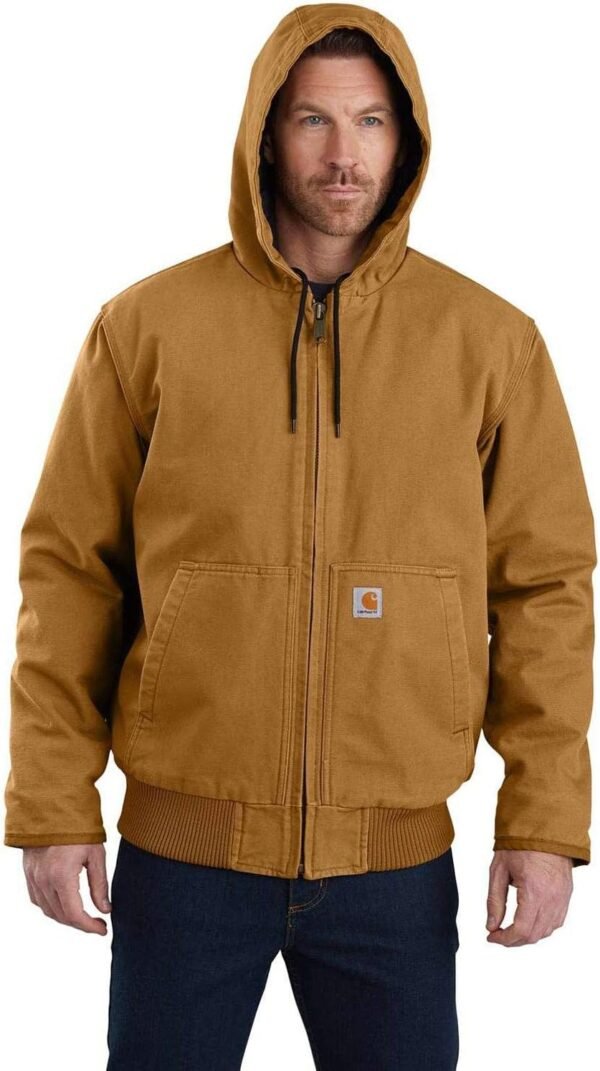 Carhartt Veste Active Isolante en Toile Lourde Délavée Loose Fit Veste Homme (lot de 1) – Image 3