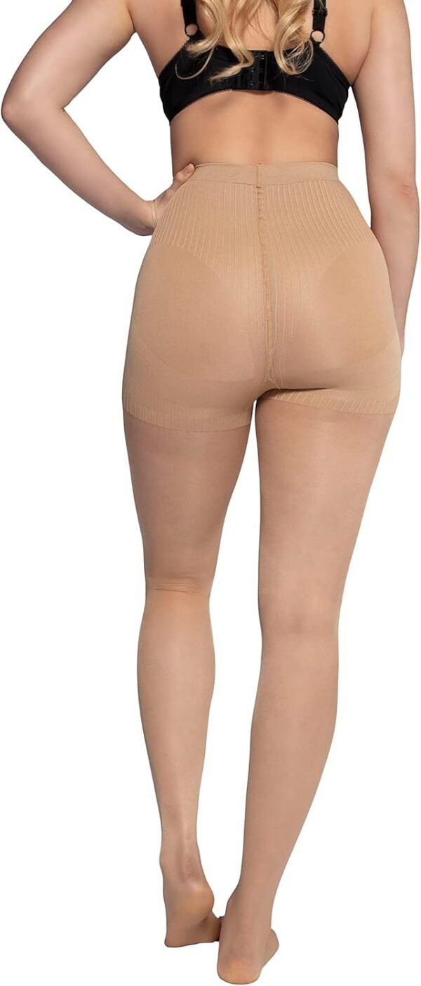 Ulla Popken Strumpfhose, Bodyforming Collants, 20 DEN, Transparent (Teint 26), 62-64 Femme – Image 2