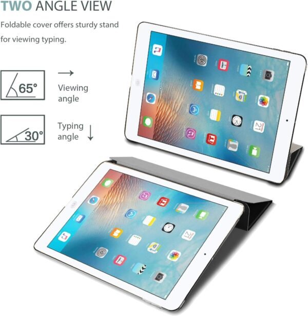 ProCase Coque Housse pour iPad Mini 1 2 3, A1432 A1454 A1455 A1489 A1490 A1491 A1599 A1600, Étui de Protection avec Support Fonction et Veille/Réveil Automatique pour iPad Mini1/2/3-7.9"-Noir – Image 6