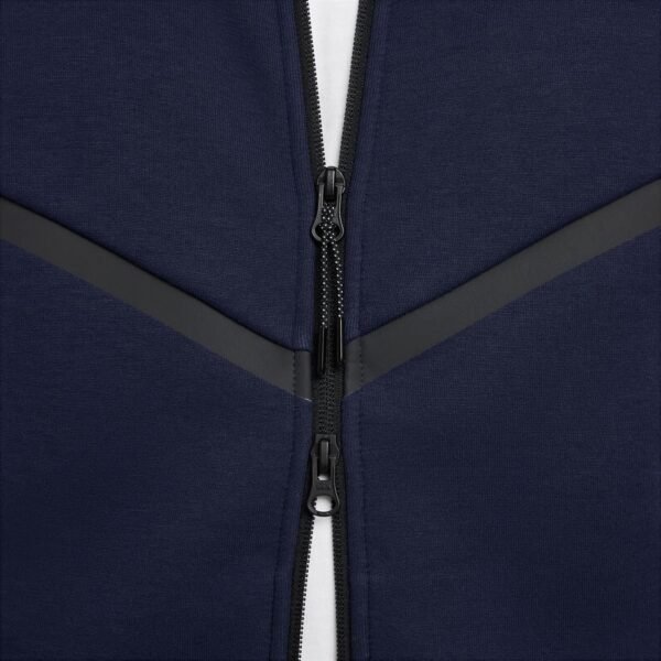 Nike Tech Windrunner HV0949-451 Sweat à Capuche avec Fermeture éclair sur Toute la Longueur, pour Homme, Obsidienne/Noir, Taille XS – Image 5