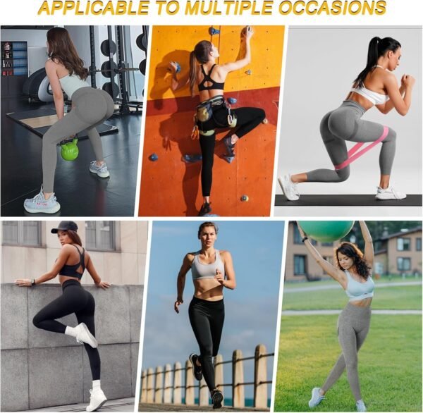 Zilams Legging de Sport de Compression Femme Taille Haute Scrunch Butt Leggings Push Up Fitness Pantalon de Sport Yoga Opaque sans Couture Slim Fit – Image 7