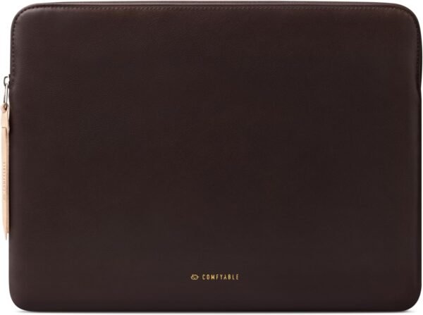 Comfyable Housse fine en cuir PU résistante à l'eau pour tablette compatible avec iPad Air 11" M3 2025, iPad Pro 11" M4 2024 et clavier Smart/Magic avec porte-crayon, chocolat
