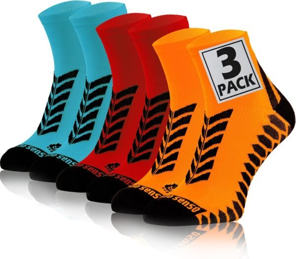sesto senso Chaussettes Sport de Course Colorées Femme Homme Lot de 3-12 Paires
