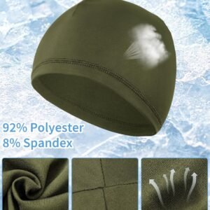 Alternative view of MELLIEX 3 Pièces Bonnets de Cyclisme sous Casque, Bonnet de Sport Respirant en Soie Glacée Été, Multifonctionnelle Skull Cap pour Hommes et Femmes