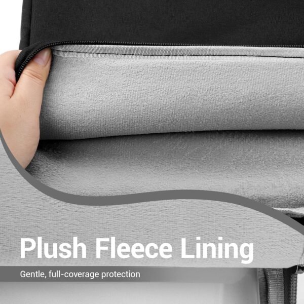 XRXYMQ 15,6 Pouces Pochette Ordinateur Housse Ordinateur Noir Sacs et Housses pour Housse Macbook Pro Résistante à l'eau Pochette Macbook Pro pour 15.6 HP Lenovo Dell Notebook – Image 4