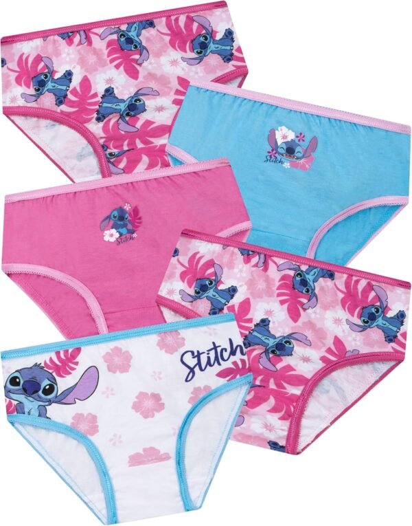 Disney Lilo & Stitch sous-Vêtements, Lot De 5 Shorty Fille, Lilo Et Stitch Culottes Fille