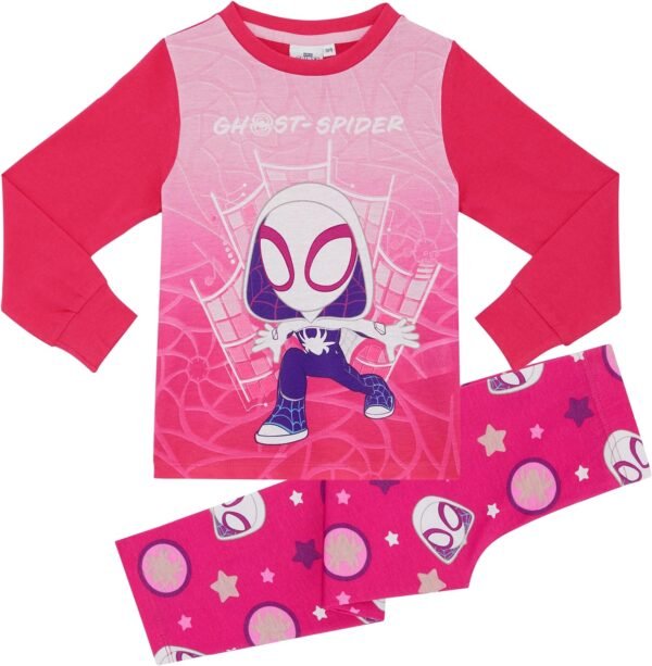 Ghost-Spider Spidey & Friends Spider-Man - Pyjama à Manches Longues pour Filles