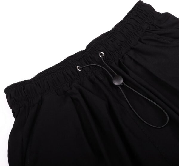 YINGWIN Pantalon décontracté Harajuku taille haute de voyage Y2K pantalon ample pour femme pantalon de combat gothique steampunk cordon de serrage taille – Image 4