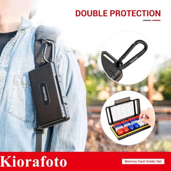 étui pour carte mémoire, Pour 24 SD + 18 Micro SD (avec boîte), Compacte – Image 7