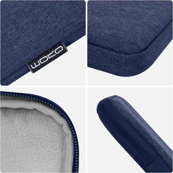 MoKo 9-11 Pouces Tablette Housse Sac de Transport pour New 11" iPad Air M3, iPad A16 2025, iPad Pro 11 M4, Air 5/4/3, iPad 10/9/8th Gen, Tab S8/S9 11", Marine Bleu – Image 6