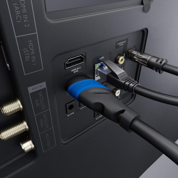 KabelDirekt – Câble HDMI 8K / 4K – 2x 5m et autres longueurs (0,15m à 22,5m) – Câble HDMI conçu en Allemagne – 10K/8K@60Hz/4K@120Hz – HDMI Câble pour TV HD, PC, PS5, Xbox, Switch – Image 6
