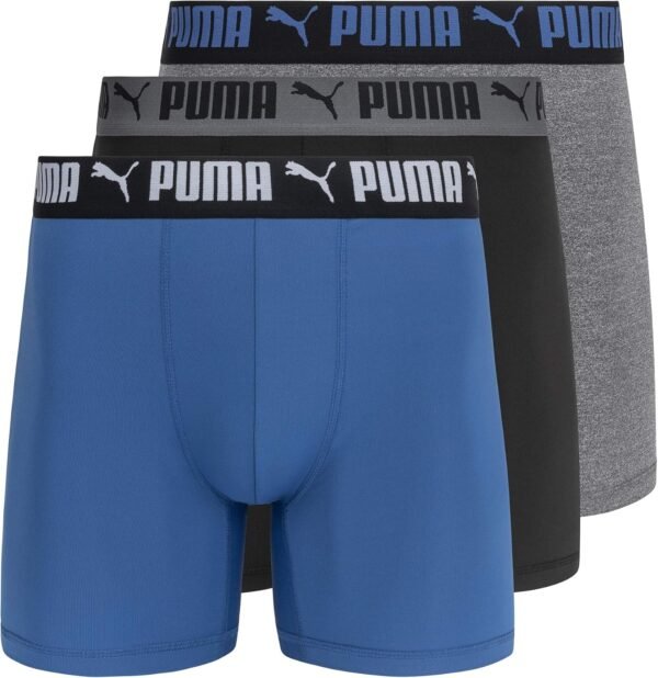 PUMA Lot de 3 Boxers Coupe Athlétique Boxeur ajusté Homme (Lot de 3)