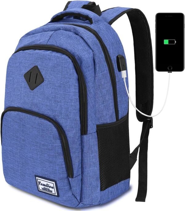YAMTION Sac a Dos Garcon et Fille,Cartable Ecole pour College Lycéens Université Cartable Ado Ordinateur d'affaires