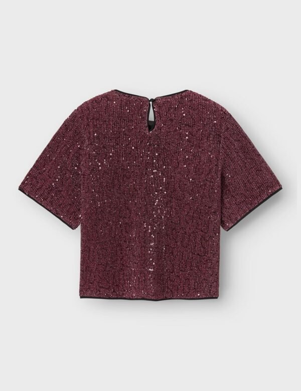 NAME IT Nkfrunic Sequin SS Top Chemisier à Manches Courtes Fille – Image 2