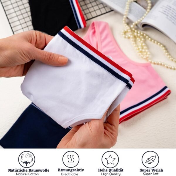 LOREZA ® 5 Brassières en Coton pour Fille sous-vêtements Soutien-Gorge de Sport Tailles 8 à 15 Ans – Image 3