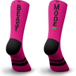 IRREVERENT Chaussettes de Sport Compressives et Hautes pour Running, Crossfit, Cyclisme, Padel, Basket