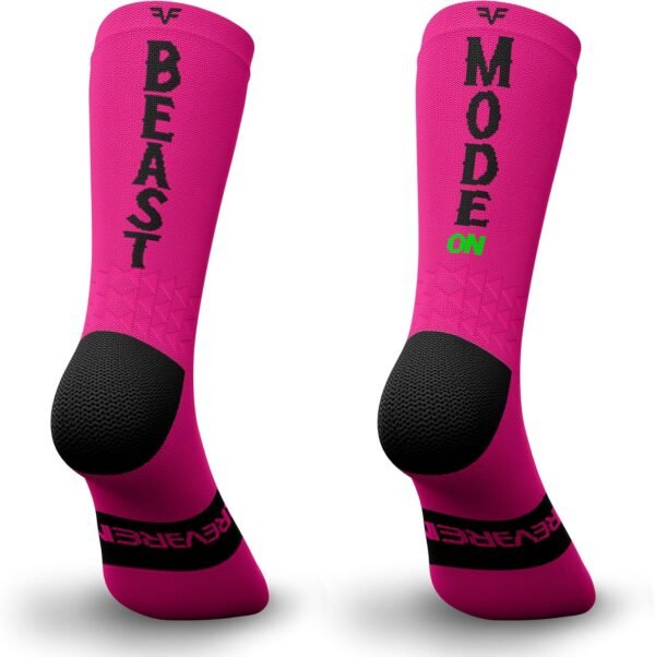 IRREVERENT Chaussettes de Sport Compressives et Hautes pour Running, Crossfit, Cyclisme, Padel, Basket