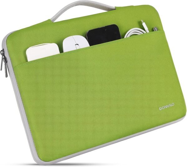 DOMISO 17 Pouces Housse Sac Protection Ordinateur Portable Sacoche pour 17,3" IdeaPad 3 Gen 7/17,3" ZBook Fury 17,3 G8 / 17" Envy Laptop 17,Vert Herbe – Image 4