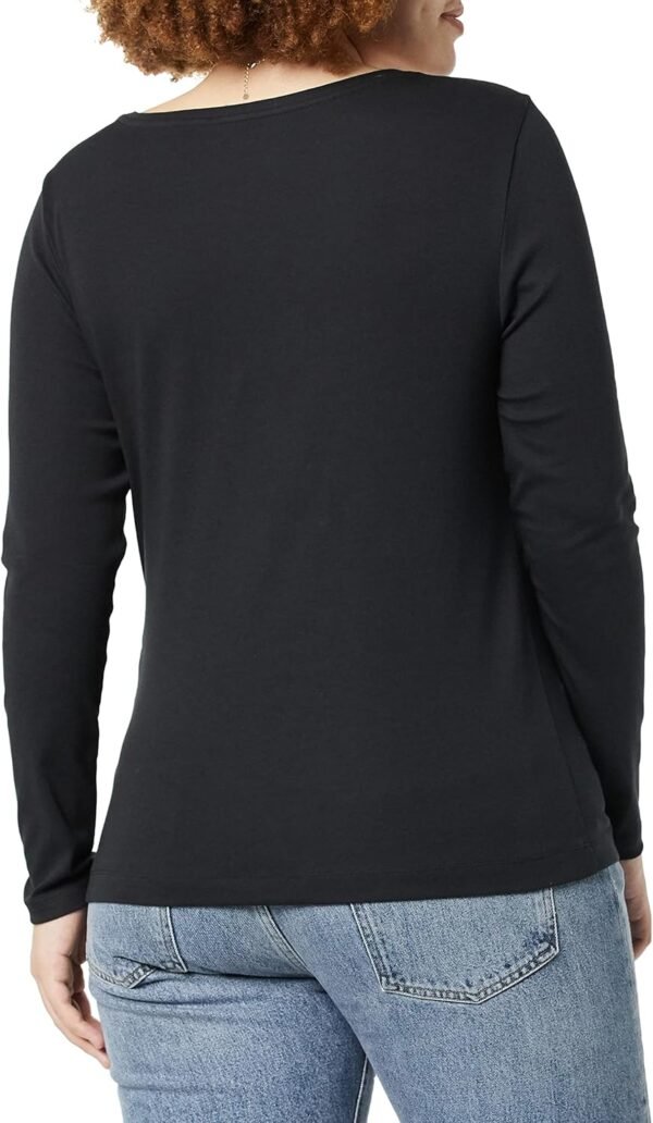 Amazon Essentials T-Shirt Ajusté À Manches Mi-Longues Et Col Carré Femme – Image 2