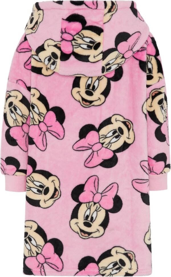 Minnie Mouse - Sweat à Capuche Filles Surdimensionné - Pull Couverture pour Filles avec Grande Poche Avant – Image 2