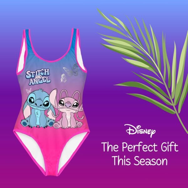 Disney Stitch et Angel Maillot de Bain Une Pièce pour Fille, Maillot de Bain Natation pour Enfant, Tailles 6 à 10 Ans – Image 8