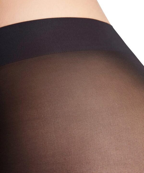 FALKE femme Matt Deluxe 30 DEN leggings transparents effet voile mats unis résistants ceinture large confort sans pression idéaux portés avec une robe ou jupe fil fin doux 1 paire – Image 3