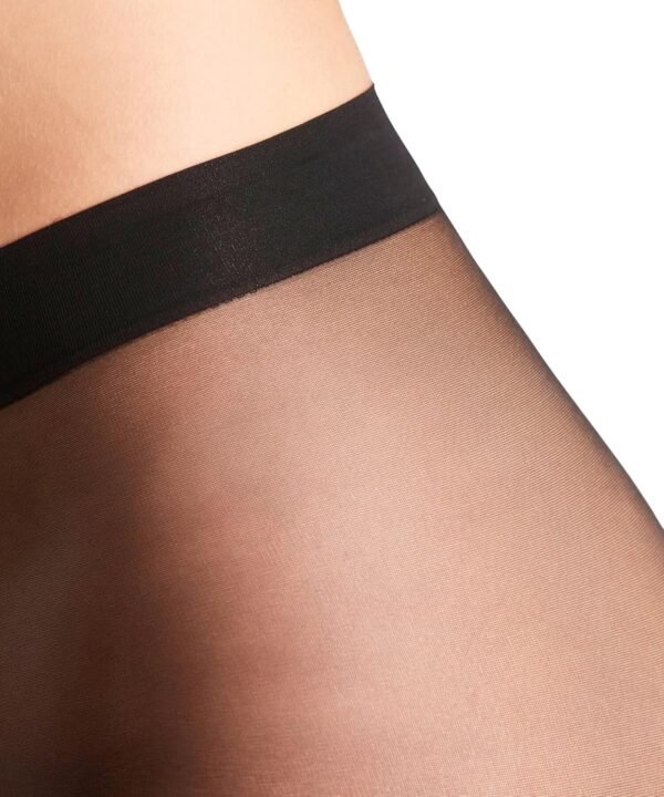 FALKE femme Seidenglatt 15 DEN collants transparents effet voile unis brillants bords larges sans pression sur la jambe finition stoppe-maille à la pointe des pieds fil fin doux 1 paire – Image 4