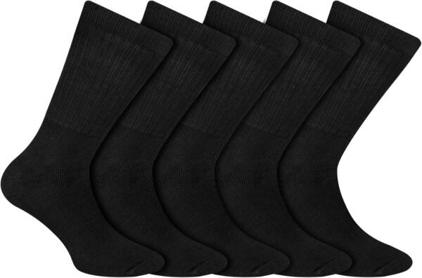 DIM Homme – Chaussettes Ecodim Sport x5 | Mi-Chaussettes Respirantes en Coton | Robustes & Confortables | Idéales Entraînement – Image 2