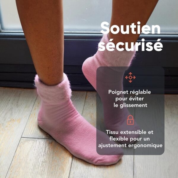FM London lot de 6 chaussettes de lit thermiques super douces pour femmes – Image 4