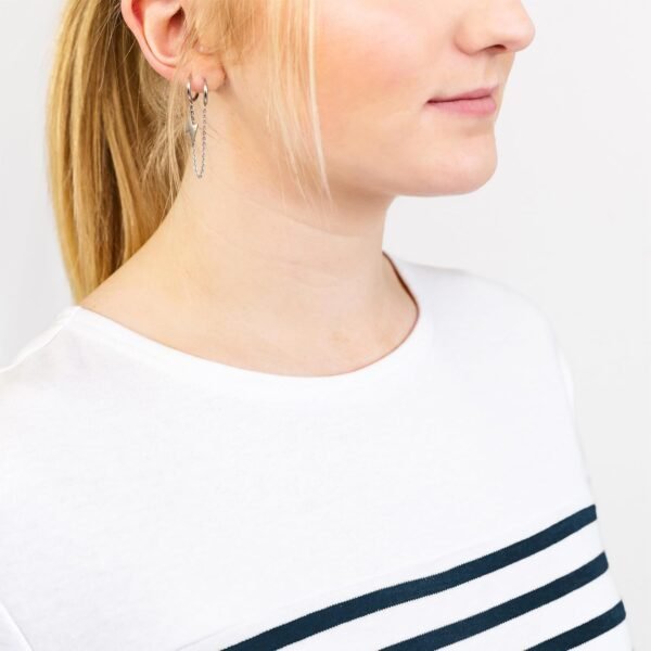 Breizh Ocean - Marinière LANESTER, Tee-Shirt rayé Manches Longues, épais en Coton Bio - Mixte, Homme ou Femme - XS au 4XL – Image 7